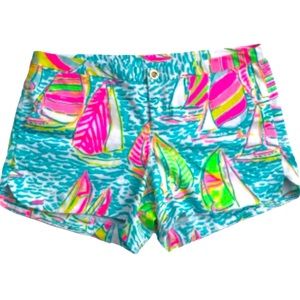 Lilly Pulitzer You Gotta Regatta Sailboat Shorts